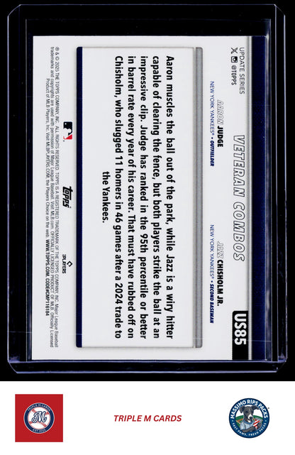 2025 Topps Update #US85 City Boys! (Aaron Judge / Jazz Chisholm Jr.)