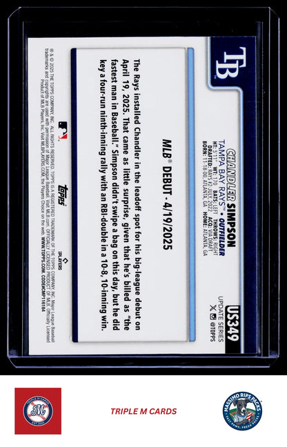 2025 Topps Update #US349 Chandler Simpson