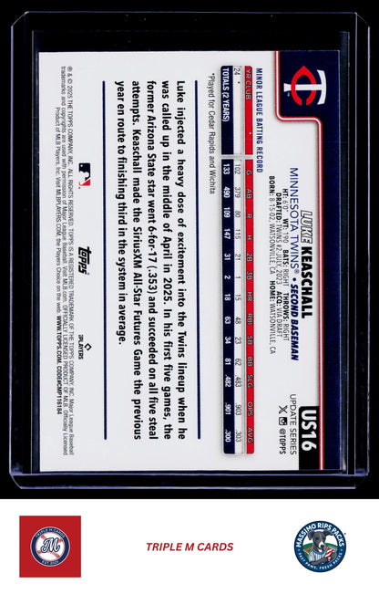 2025 Topps Update #US16 Luke Keaschall