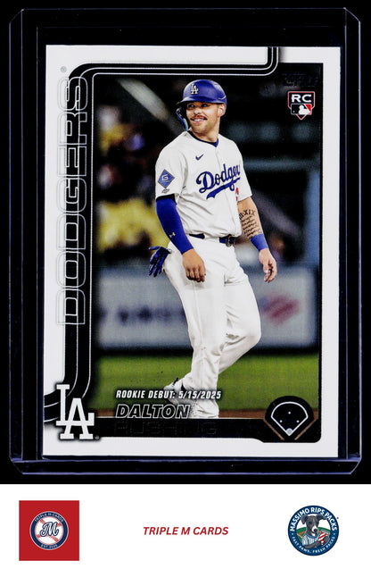 2025 Topps Update #US256 Dalton Rushing