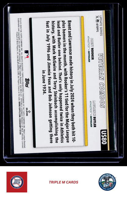 2025 Topps Update #US80 Lumber Kings (Lawrence Butler / Brent Rooker)
