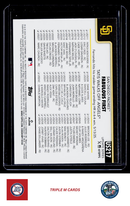 2025 Topps Update #US217 Fabulous First