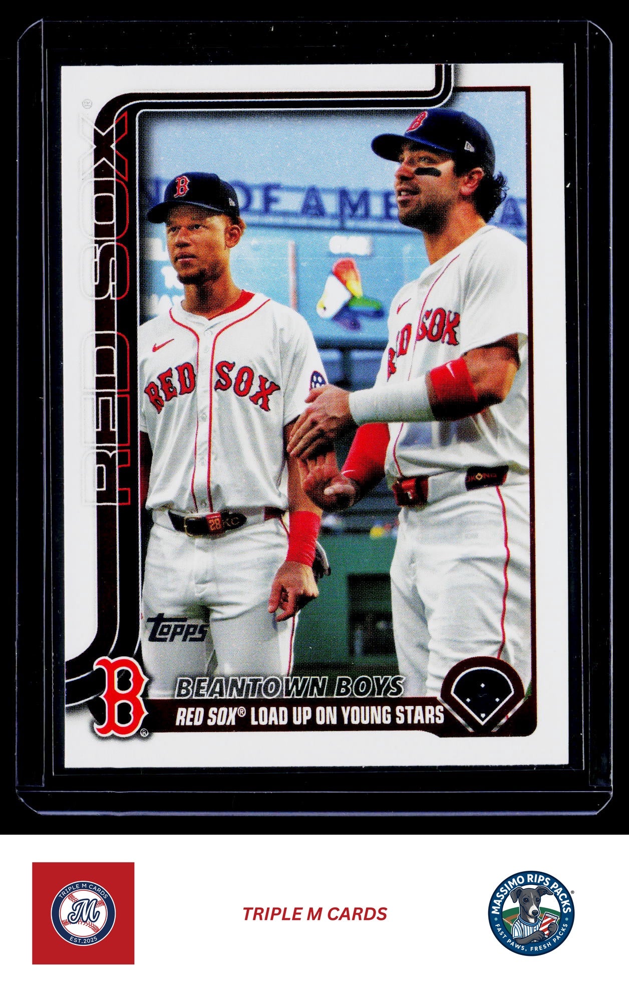 2025 Topps Update #US241 Beantown Boys (Marcelo Mayer / Kristian Campbell)