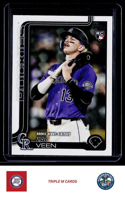 2025 Topps Update #US2 Zac Veen