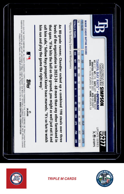2025 Topps Update #US277 Chandler Simpson