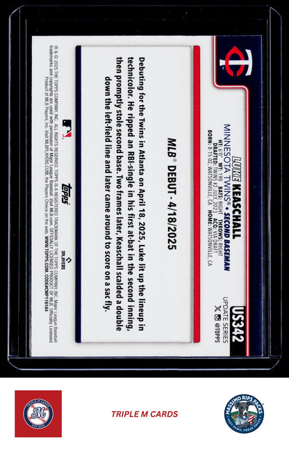 2025 Topps Update #US342 Luke Keaschall