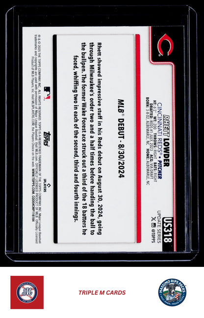 2025 Topps Update #US318 Rhett Lowder