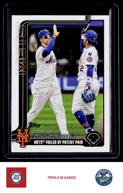 2025 Topps Update #US260 Star-Studded (Francisco Lindor / Juan Soto)