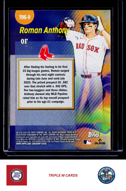 2026 Topps #TOG-9 Roman Anthony Titans of the Game