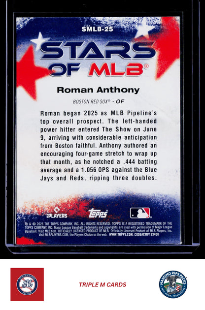 2026 Topps #SMLB-25 Roman Anthony Stars of MLB