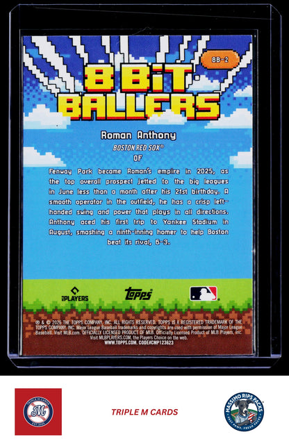 2026 Topps #8B-2 Roman Anthony 8 Bit Ballers