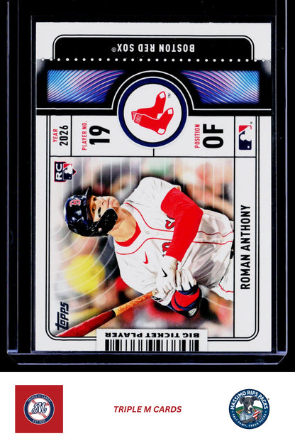 2026 Topps #BTP-23 Roman Anthony Big Ticket Players