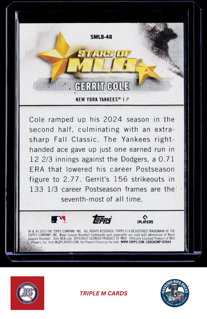 2025 Topps #SMLB-48 Gerrit Cole Stars of MLB