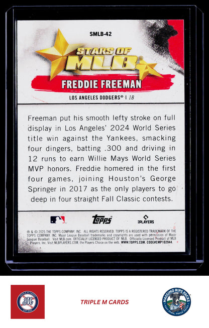 2025 Topps #SMLB-42 Freddie Freeman Stars of MLB