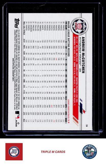 2025 Topps All-Star Game #24 Andrew McCutchen Rainbow Foil