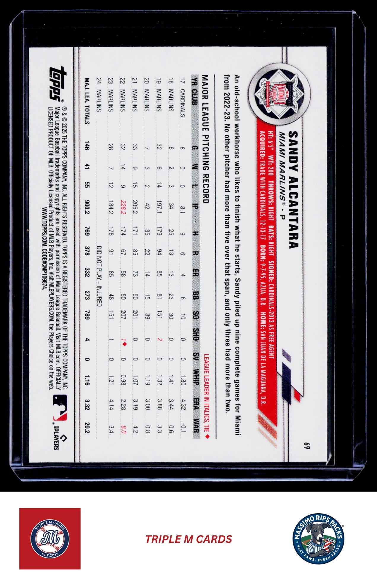 2025 Topps All-Star Game #69 Sandy Alcantara