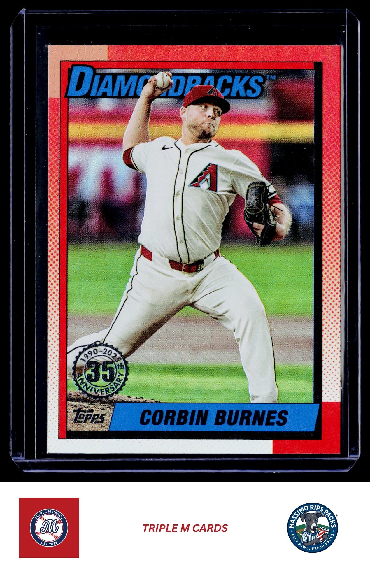 2025 Topps Update #U90-45 Corbin Burnes 1990 Topps Baseball 35th Anniversary