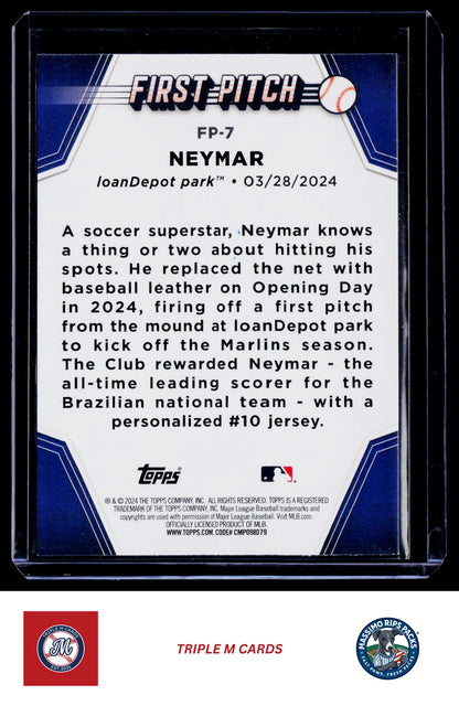 2024 Topps Update #FP-7 Neymar First Pitch