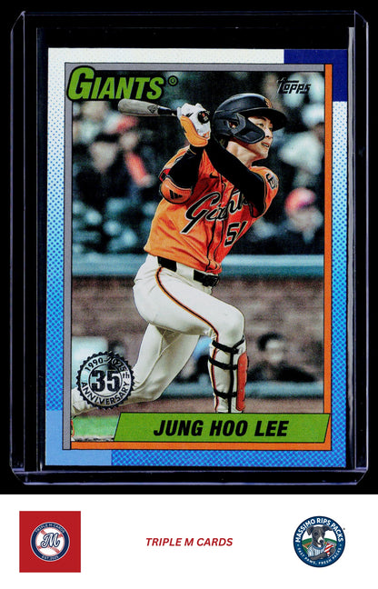 2025 Topps Update #U90-21 Jung Hoo Lee 1990 Topps Baseball 35th Anniversary