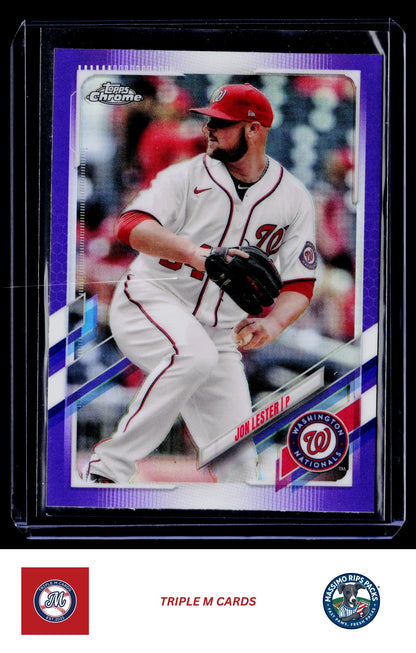 2021 Topps Chrome Update #USC30 Jon Lester Pink Wave Refractor