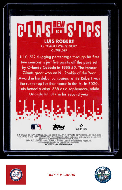 2022 Topps Chrome #NC-11 Luis Robert New Classics