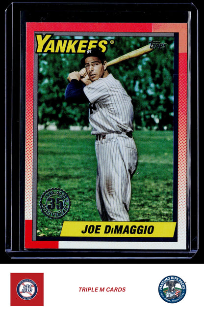 2025 Topps Update #U90-39 Joe DiMaggio 1990 Topps Baseball 35th Anniversary