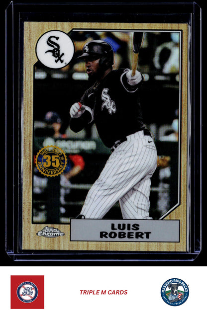 2022 Topps Chrome #87BC-12 Luis Robert 1987 Topps Baseball 35th Anniversary