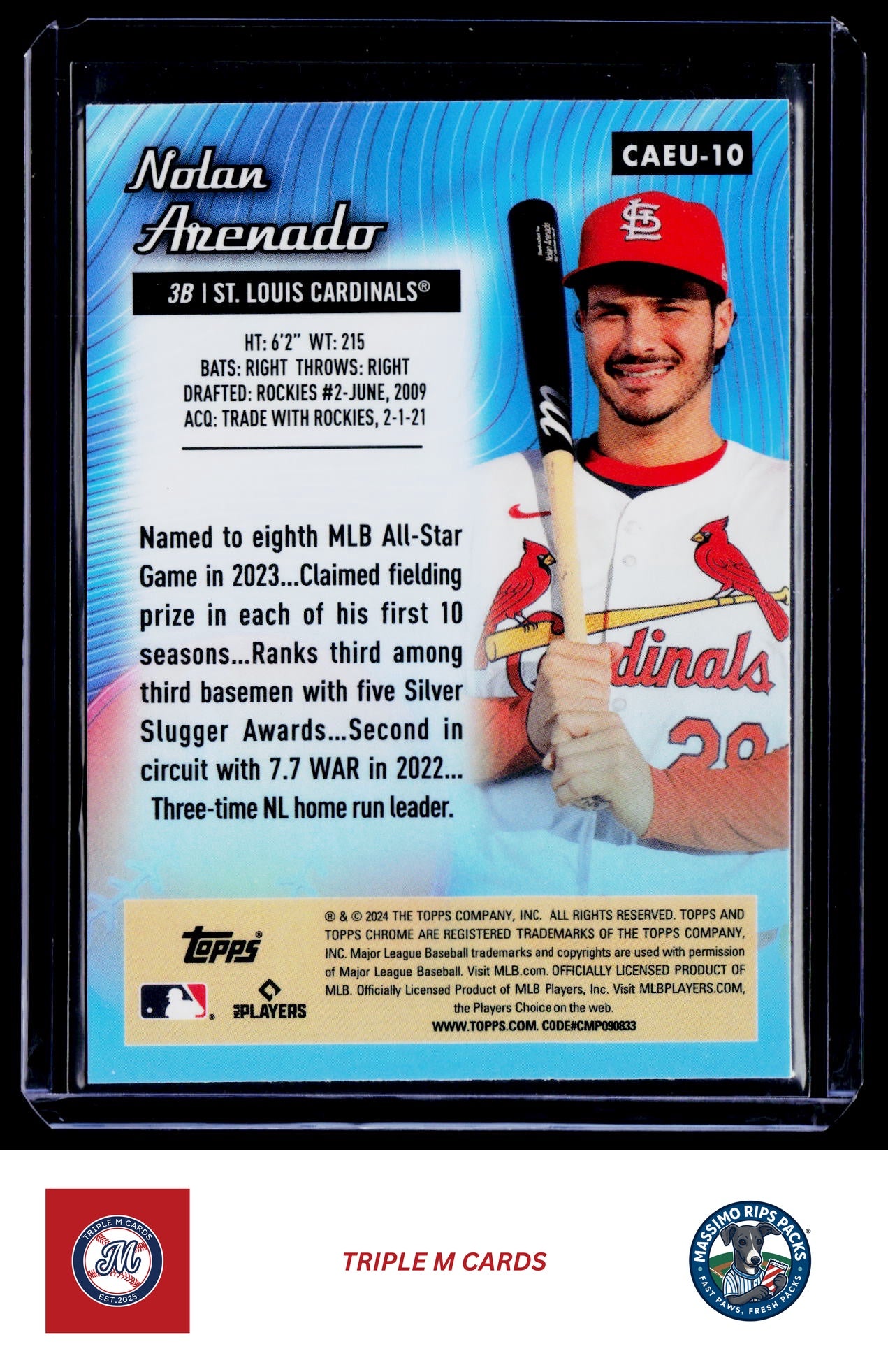 2024 Topps Chrome Update #CAEU-10 Nolan Arenado Chrome All-Etch
