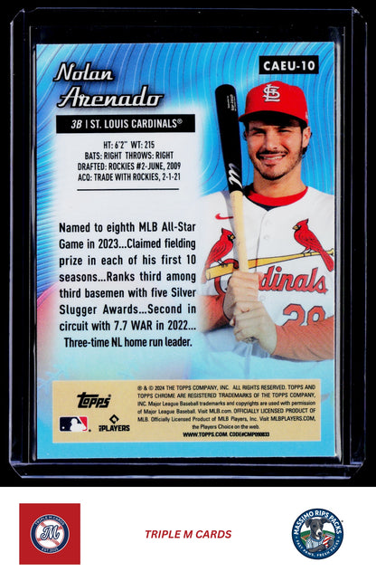 2024 Topps Chrome Update #CAEU-10 Nolan Arenado Chrome All-Etch