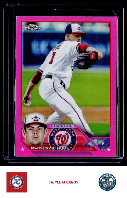 2023 Topps Chrome #216 MacKenzie Gore Pink Refractors