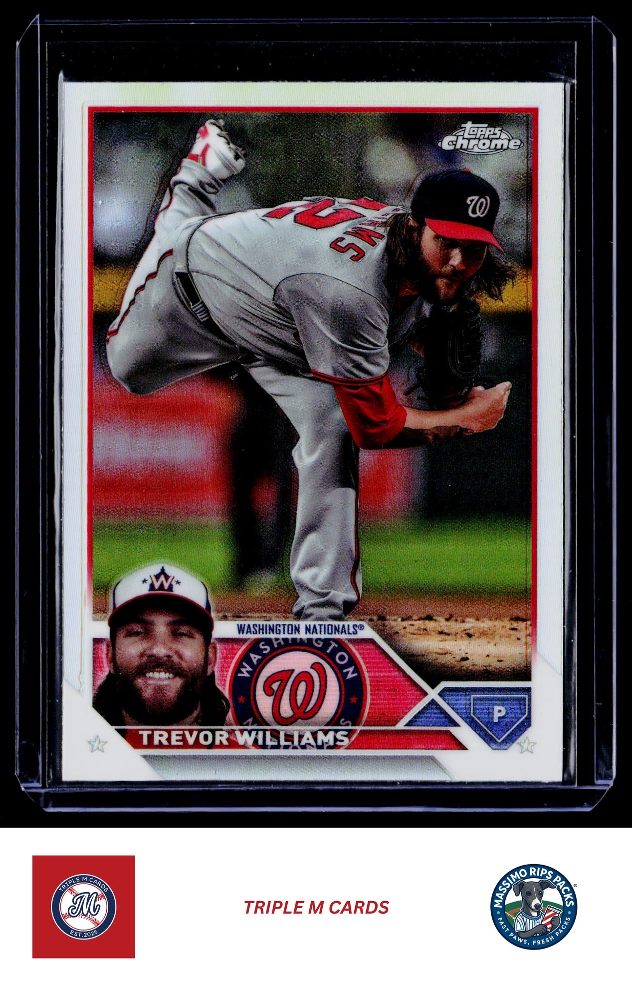 2023 Topps Chrome Update #USC17 Trevor Williams Refractor