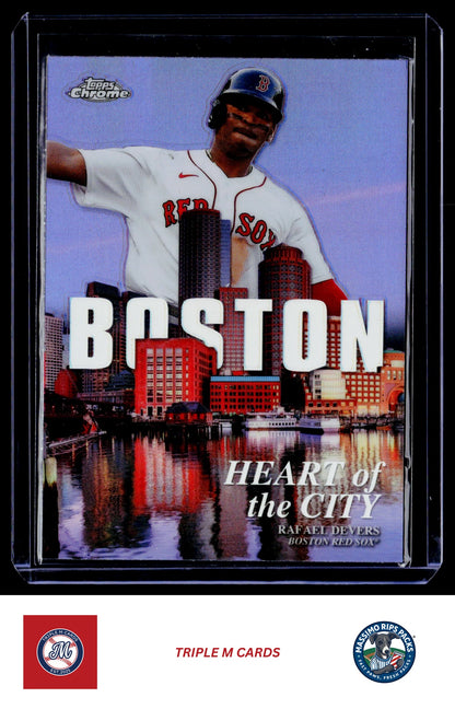2022 Topps Chrome #HOC-15 Rafael Devers Heart of the City