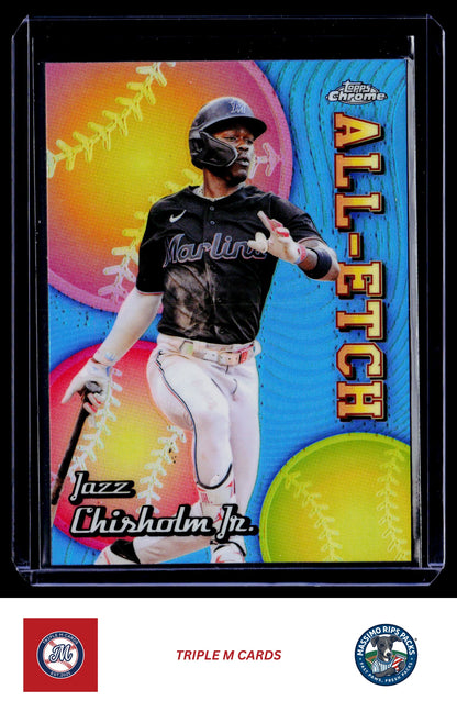 2024 Topps Chrome #CAE-22 Jazz Chisholm Jr. Chrome All-Etch