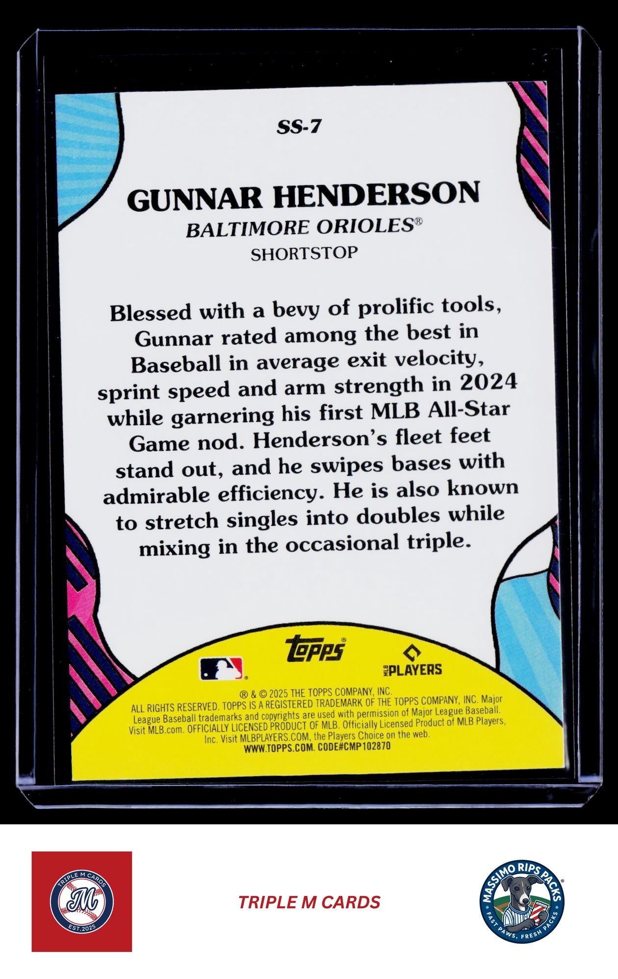 2025 Topps #SS-7 Gunnar Henderson Summer Superstars