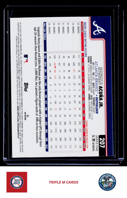 2025 Topps #207 Ronald Acuña Jr.