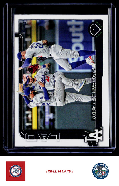2025 Topps #255 Dodgers Swagger: Winning With Style Again Spring Training