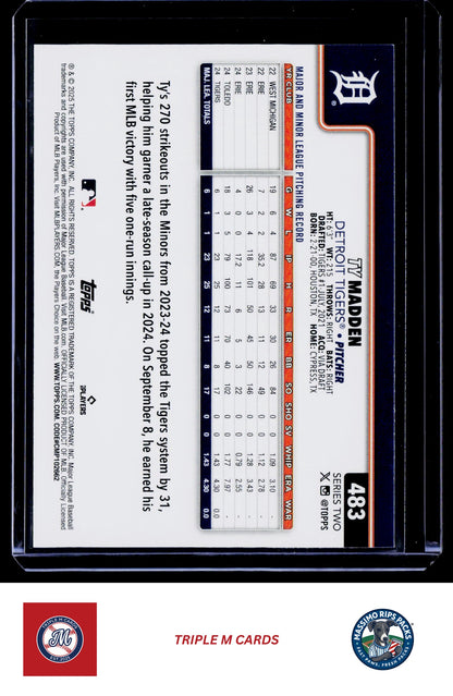 2025 Topps #483 Ty Madden