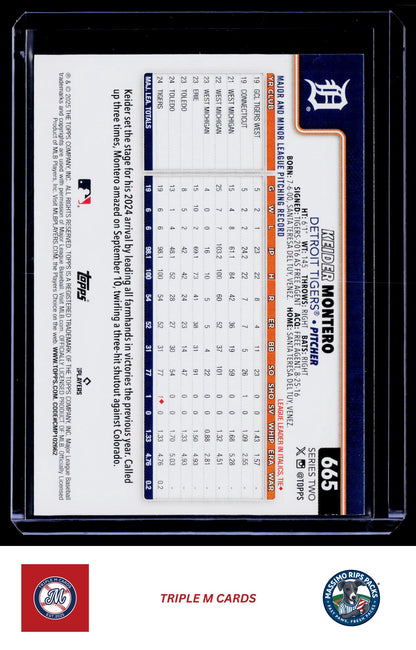 2025 Topps #665 Keider Montero
