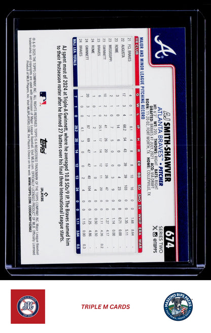 2025 Topps #674 AJ Smith-Shawver