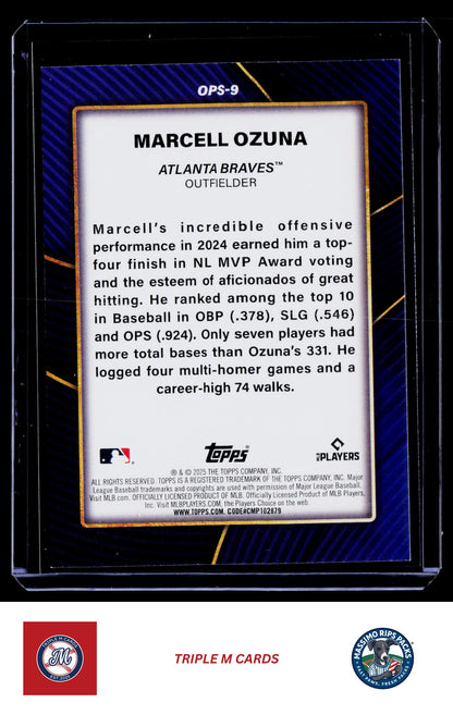 2025 Topps #OPS-9 Marcell Ozuna OPS Leaders