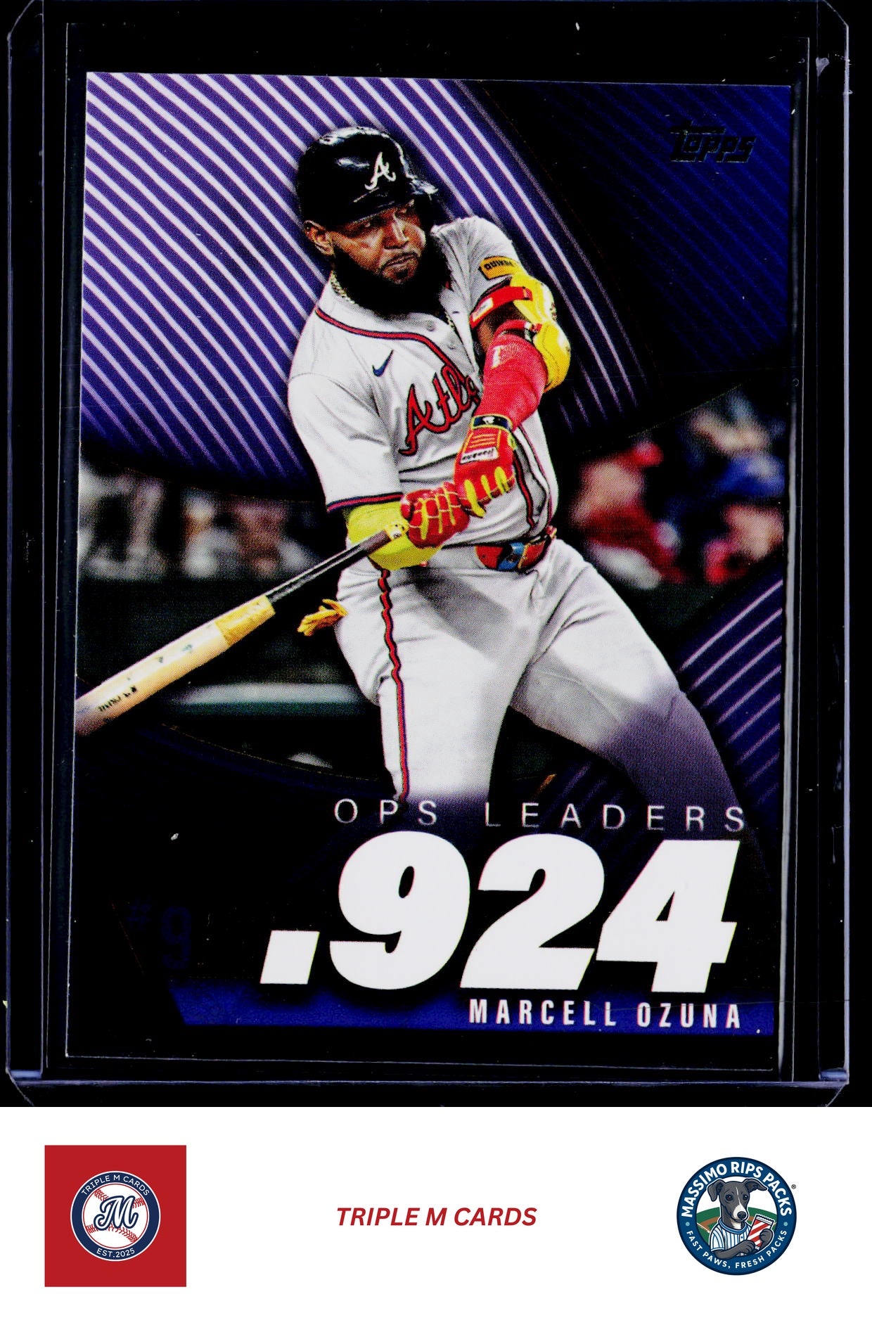 2025 Topps #OPS-9 Marcell Ozuna OPS Leaders