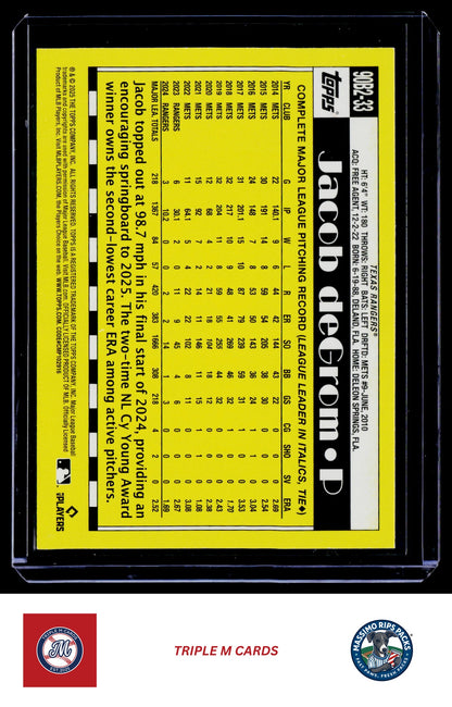 2025 Topps #90B2-33 Jacob deGrom