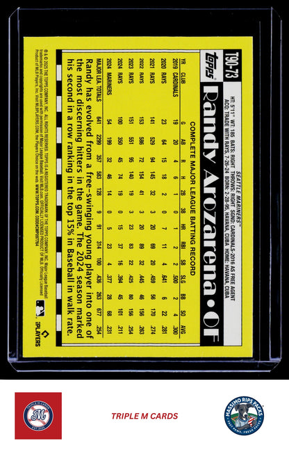 2025 Topps #T90-73 Randy Arozarena