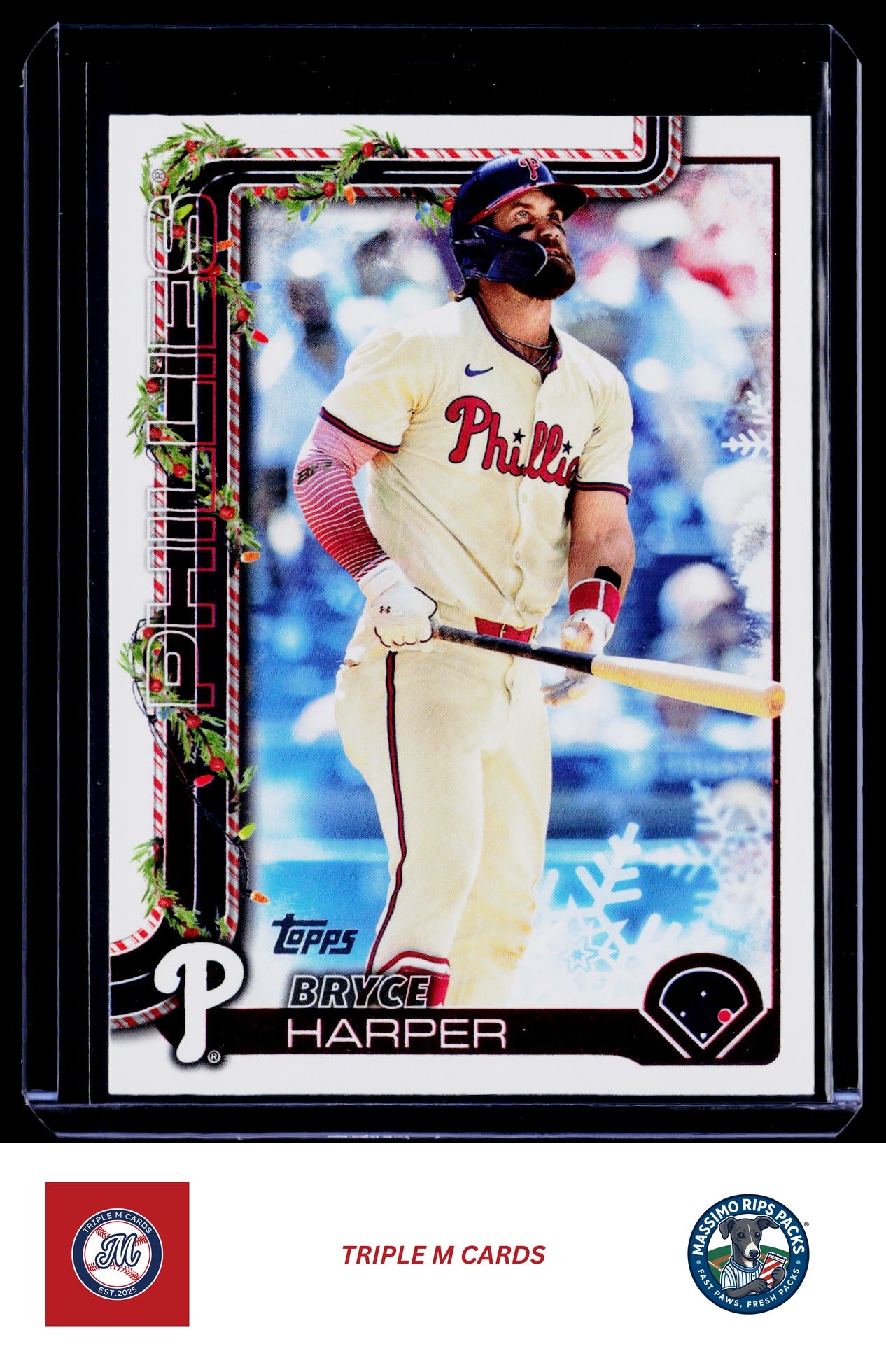 2025 Topps Holiday #H69 Bryce Harper