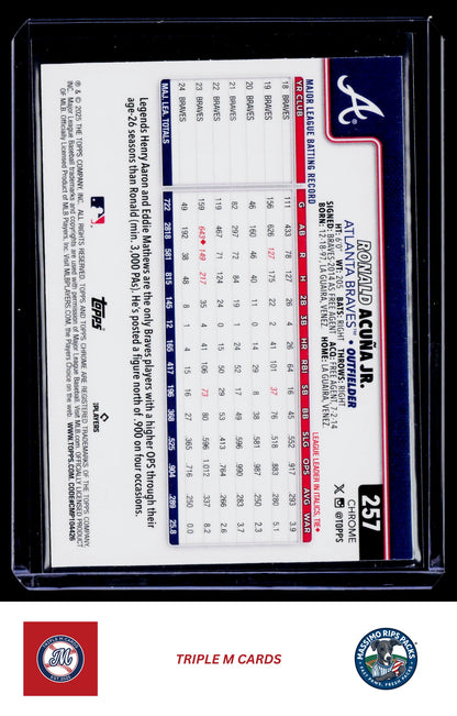 2025 Topps Chrome #257 Ronald Acuña Jr.