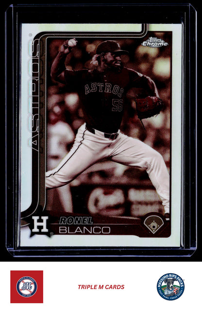 2025 Topps Chrome #292 Ronel Blanco Sepia Refractors
