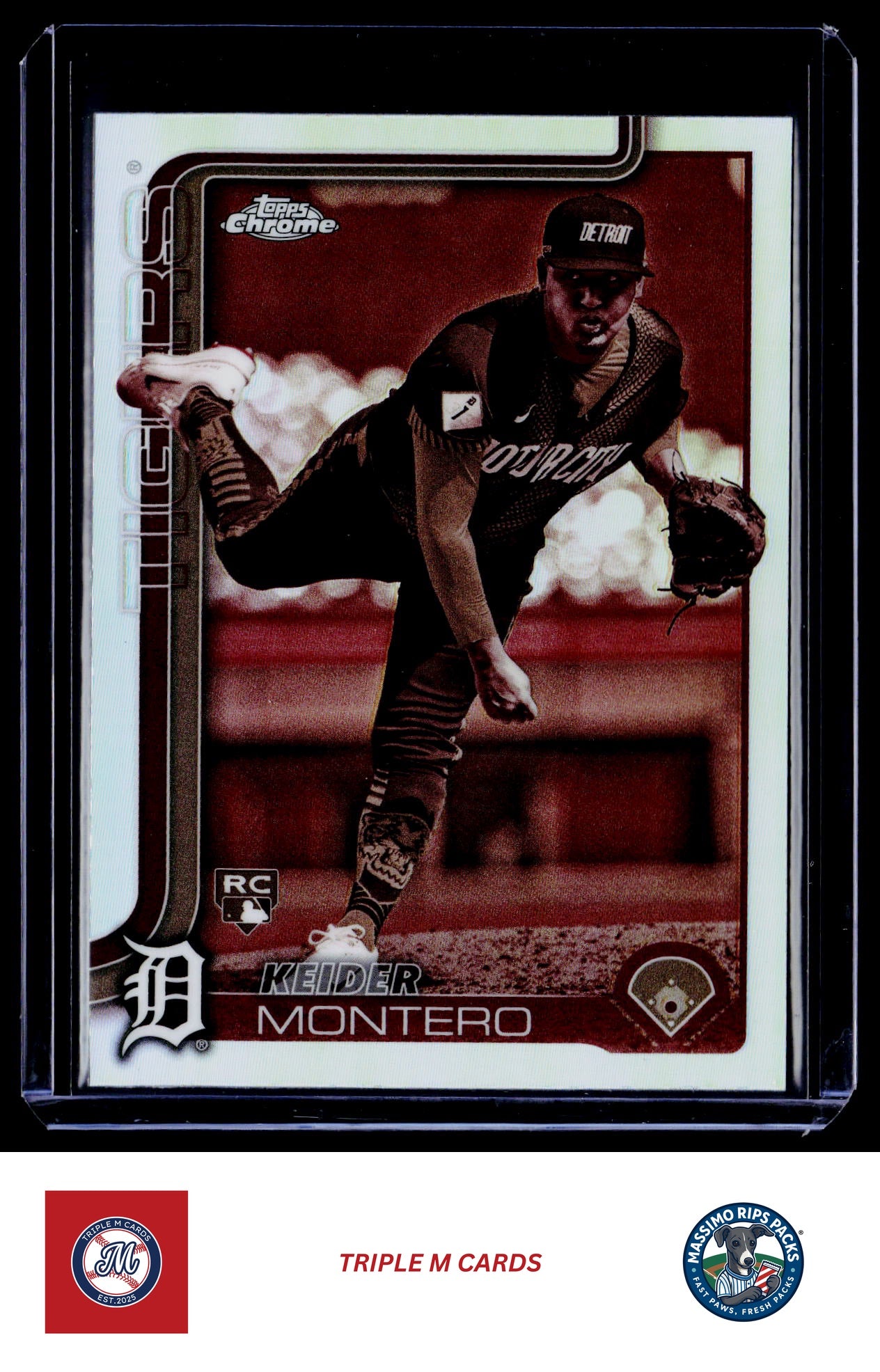 2025 Topps Chrome #7 Keider Montero Sepia Refractors
