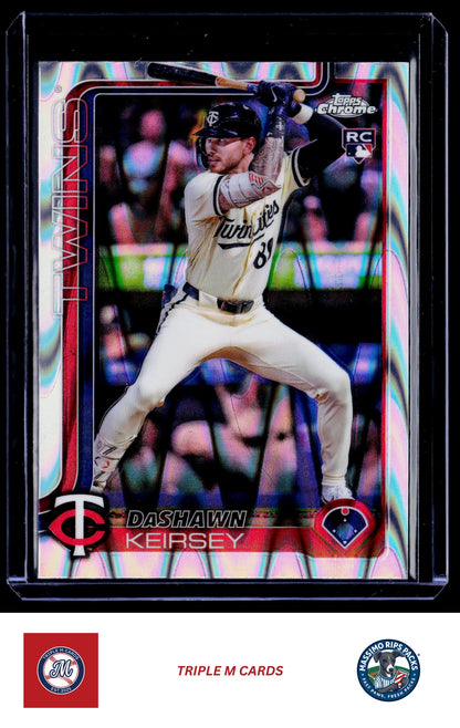 2025 Topps Chrome #19 DaShawn Keirsey RayWave Refractors