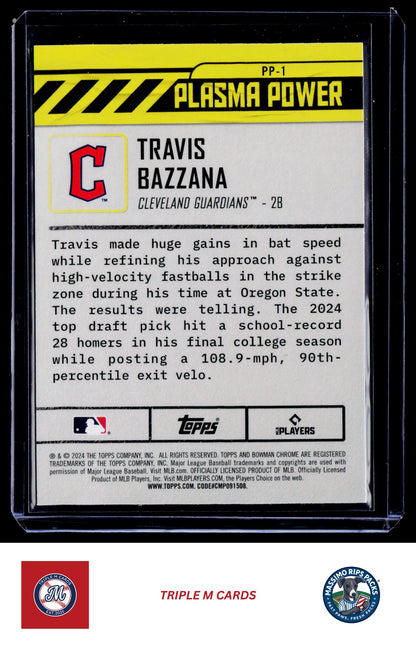 2024 Bowman Draft #PP-1 Travis Bazzana Plasma Power