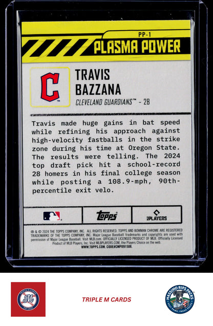 2024 Bowman Draft #PP-1 Travis Bazzana Plasma Power